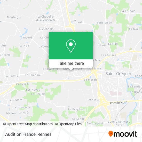 Mapa Audition France