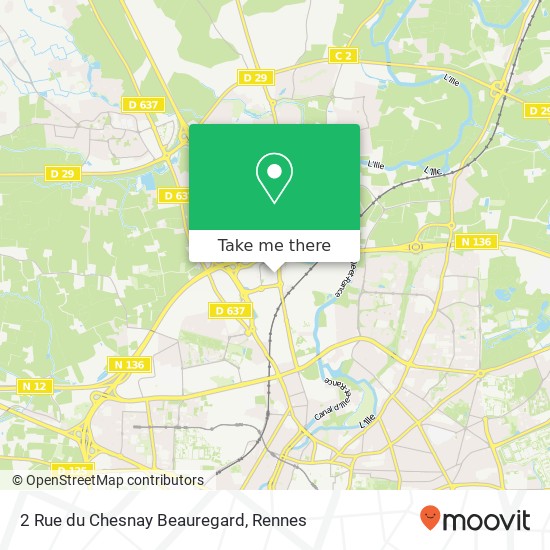 2 Rue du Chesnay Beauregard map