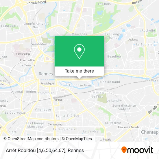 Arrêt Robidou [4,6,50,64,67] map