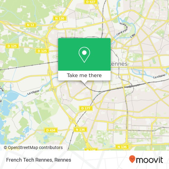 Mapa French Tech Rennes