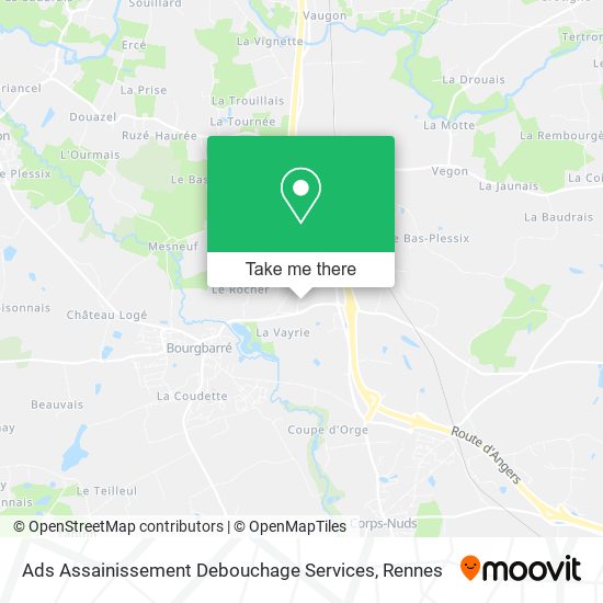 Ads Assainissement Debouchage Services map