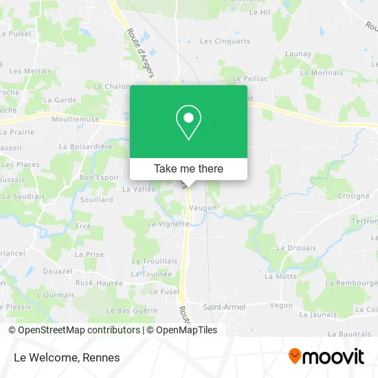 Mapa Le Welcome
