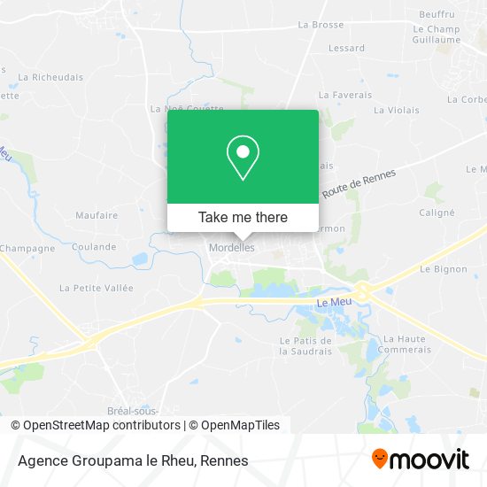 Agence Groupama le Rheu map