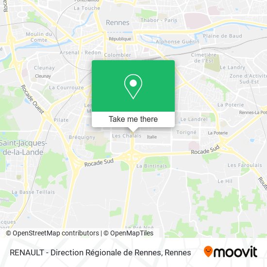 RENAULT - Direction Régionale de Rennes map