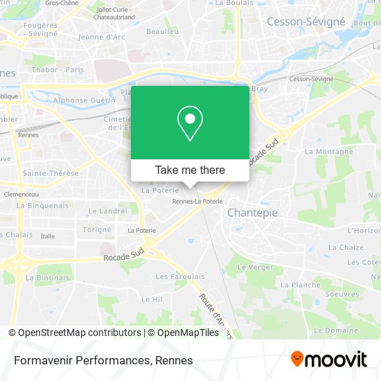 Formavenir Performances map