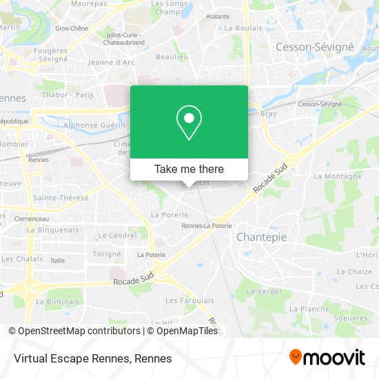 Mapa Virtual Escape Rennes