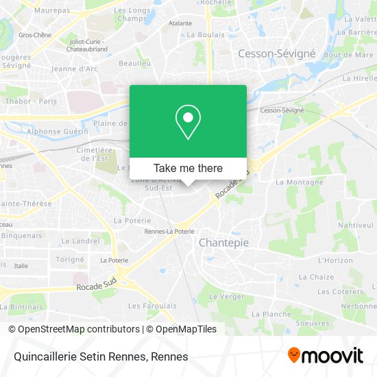Quincaillerie Setin Rennes map