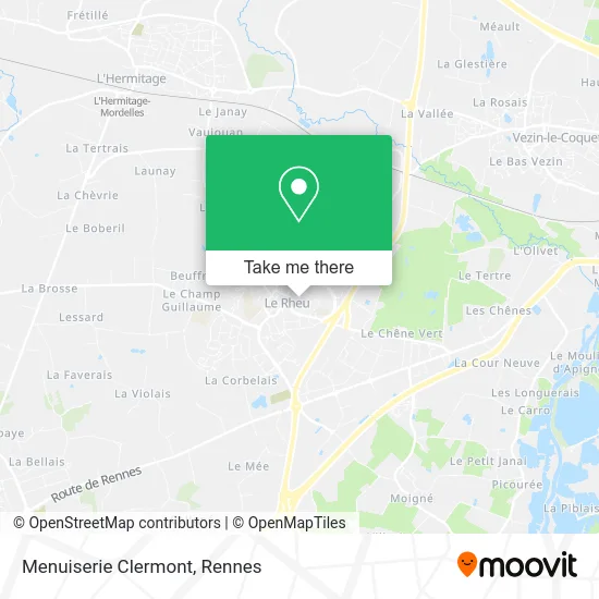 Menuiserie Clermont map