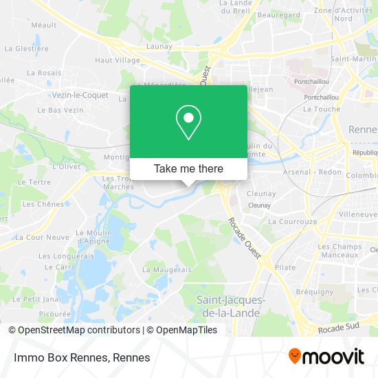 Mapa Immo Box Rennes