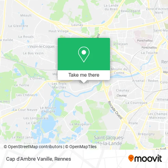 Cap d'Ambre Vanille map