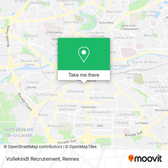 Vollekindt Recrutement map