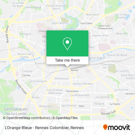 L'Orange Bleue - Rennes Colombier map