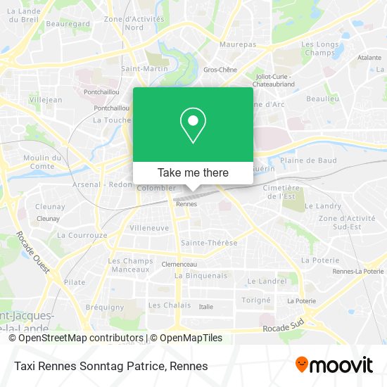 Taxi Rennes Sonntag Patrice map