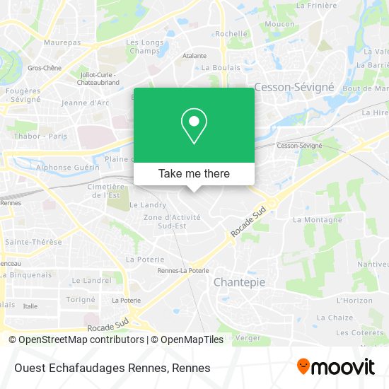 Ouest Echafaudages Rennes map