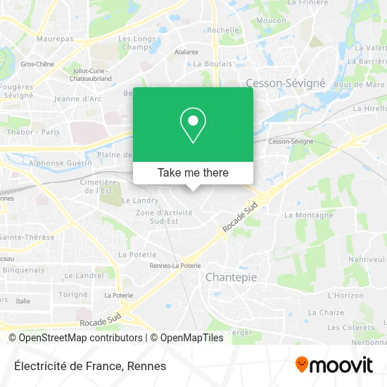 Électricité de France map