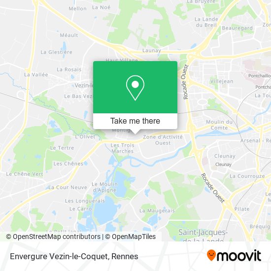 Envergure Vezin-le-Coquet map