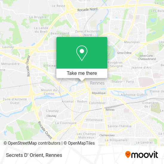 Secrets D' Orient map