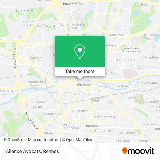 Alience Avocats map