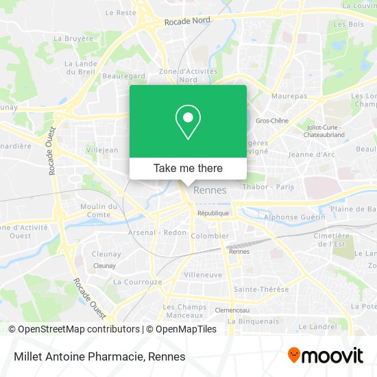 Millet Antoine Pharmacie map