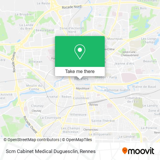 Scm Cabinet Medical Duguesclin map