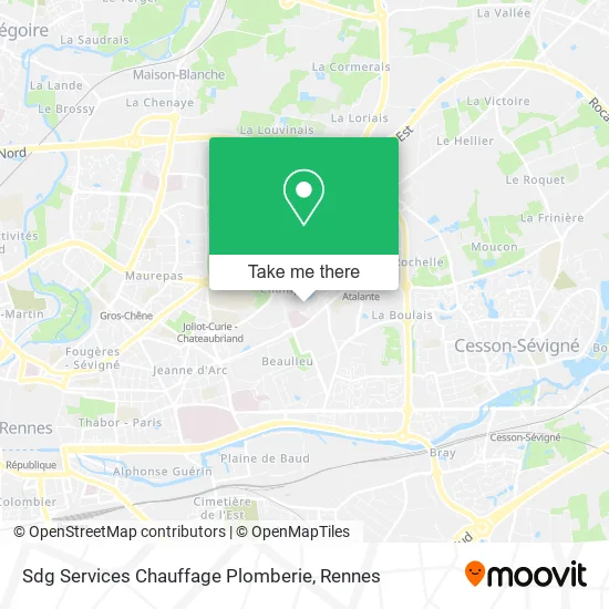 Sdg Services Chauffage Plomberie map