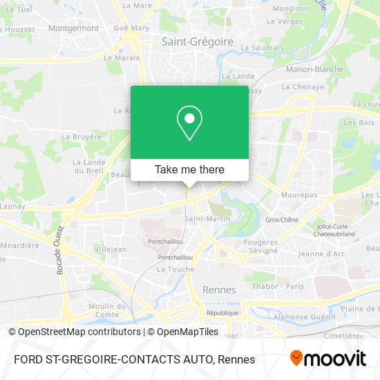 FORD ST-GREGOIRE-CONTACTS AUTO map