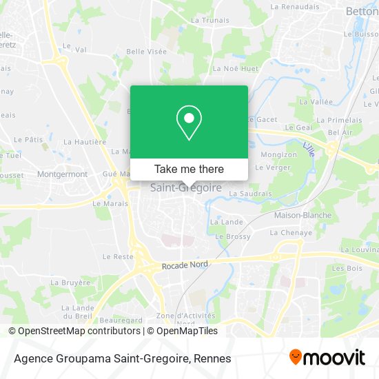 Agence Groupama Saint-Gregoire map