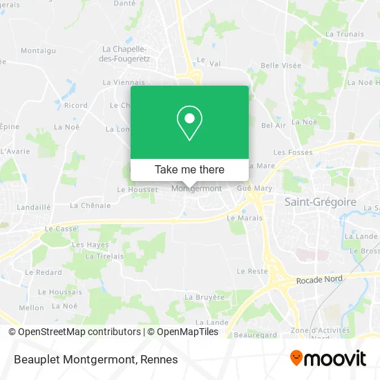 Beauplet Montgermont map