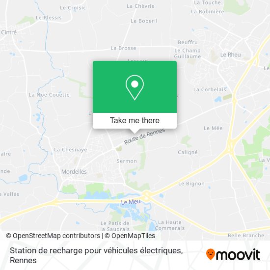 Mapa Station de recharge pour véhicules électriques