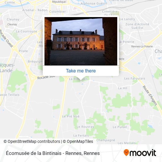 Écomusée de la Bintinais - Rennes map