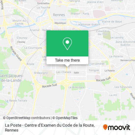 La Poste - Centre d'Examen du Code de la Route map