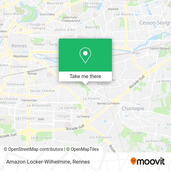 Amazon Locker-Wilhelmine map