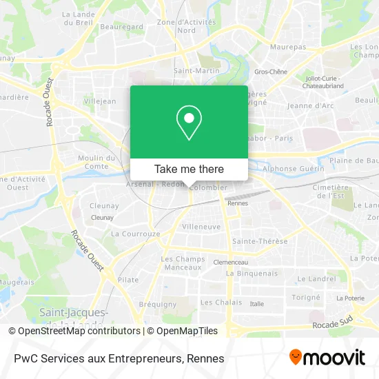 PwC Services aux Entrepreneurs map