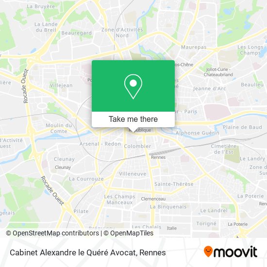 Cabinet Alexandre le Quéré Avocat map