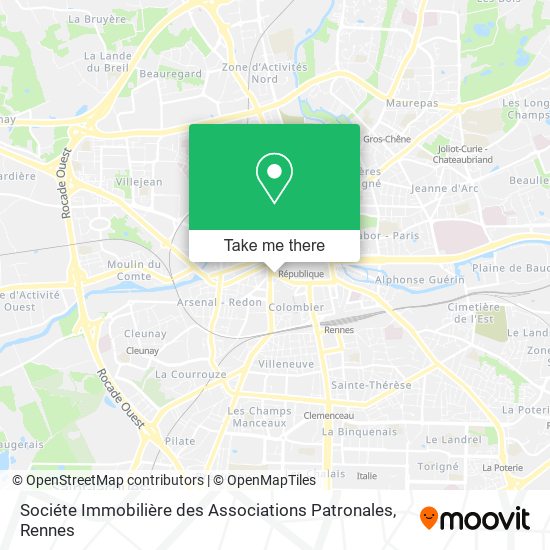 Sociéte Immobilière des Associations Patronales map