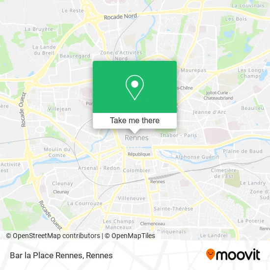Bar la Place Rennes map