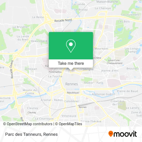 Parc des Tanneurs map