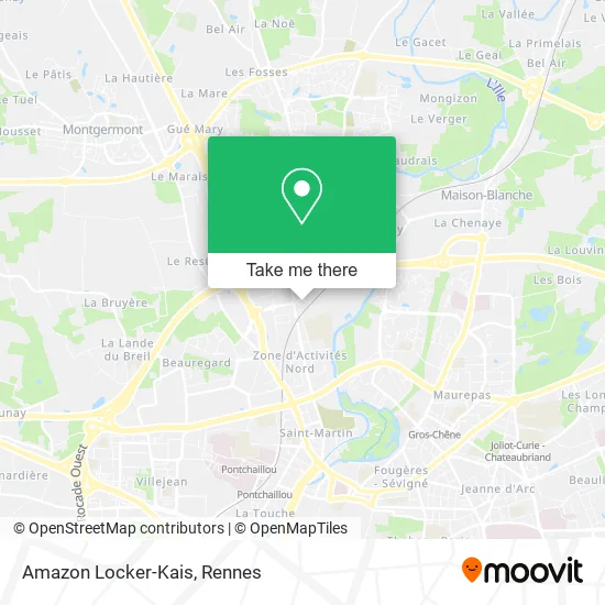 Amazon Locker-Kais map