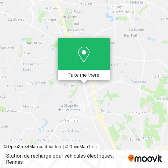Station de recharge pour véhicules électriques map