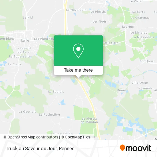 Truck au Saveur du Jour map