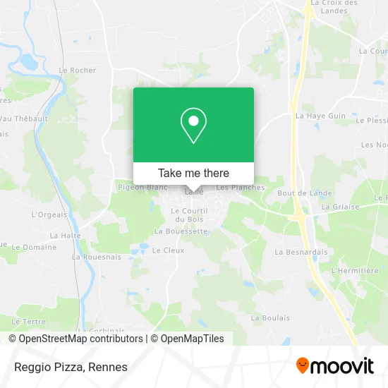 Reggio Pizza map
