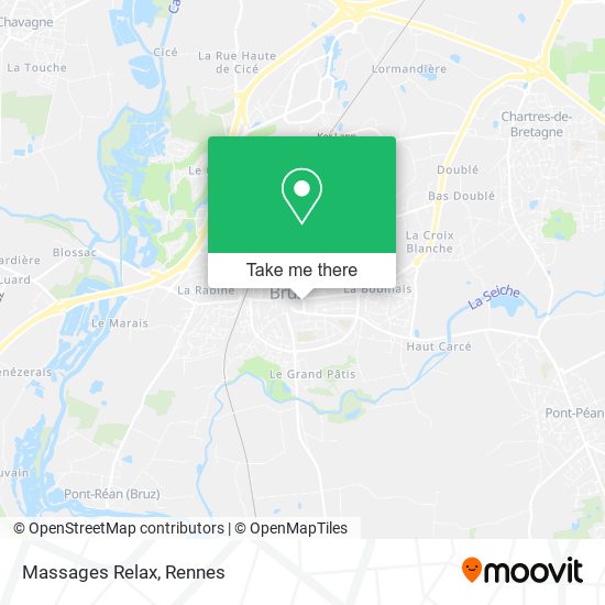 Massages Relax map