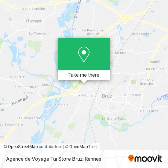 Agence de Voyage Tui Store Bruz map