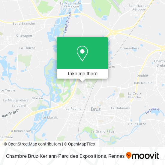 Chambre Bruz-Kerlann-Parc des Expositions map