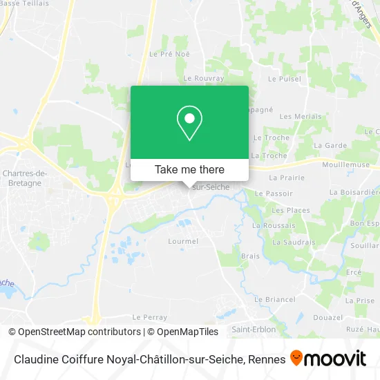 Claudine Coiffure Noyal-Châtillon-sur-Seiche map