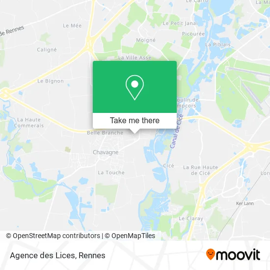 Agence des Lices map