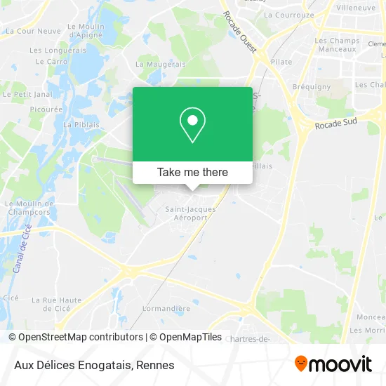 Aux Délices Enogatais map