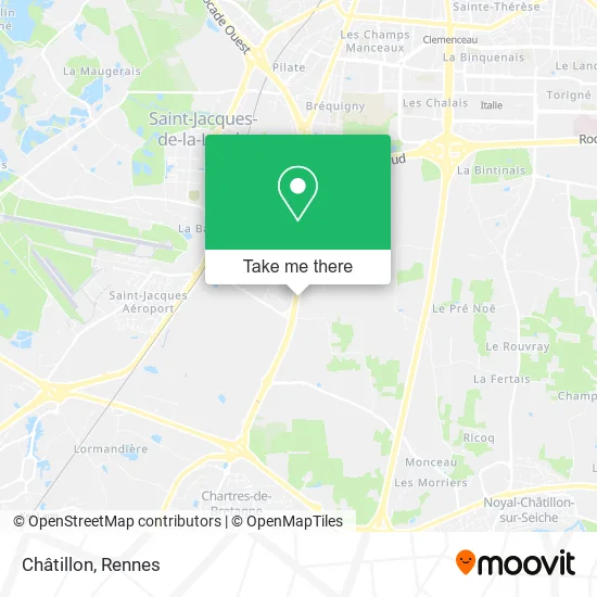 Mapa Châtillon