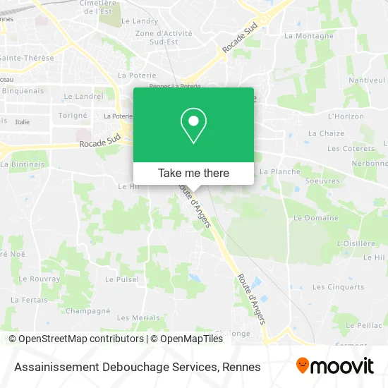 Assainissement Debouchage Services map