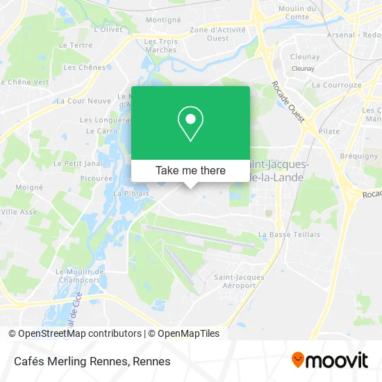 Cafés Merling Rennes map